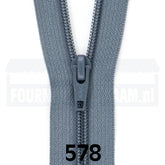 Broekrits | nylon spiraal | 20 cm | YKK | 578 grijs Rits RITS - BROEK - SPIRAAL - 4.5 - 20CM - 578 - GRIJS
